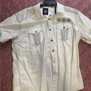 Affliction short sleeve button up